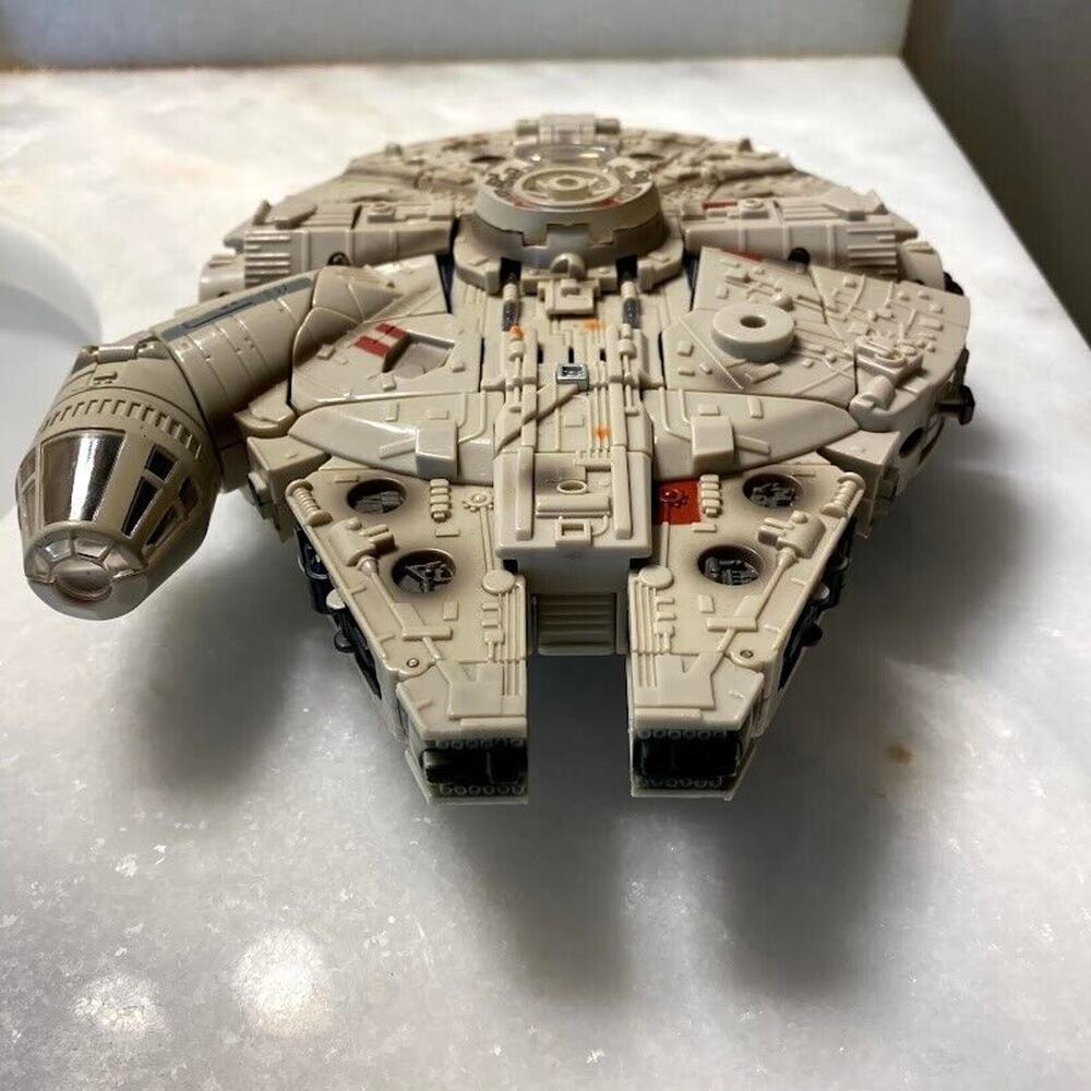 Star Wars Transformers Millennium Falcon Near Complete Hasbro 2006 Lights Sounds